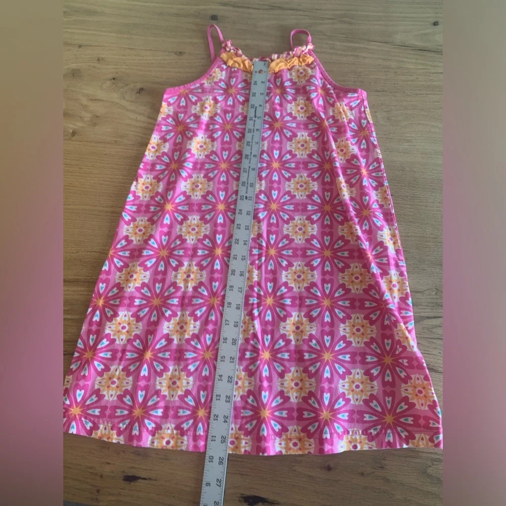 Hanna Andersson Hearts Halter Dress Cotton Knit Pink Girls 10‎ Preloved